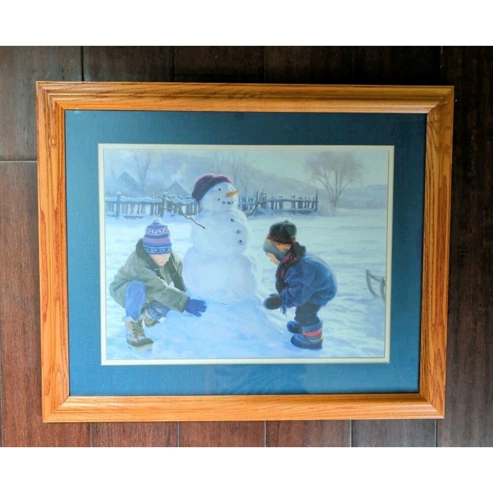 Vintage 1990s Home & Garden Party Winter Monument Framed Print by Robert Duncan